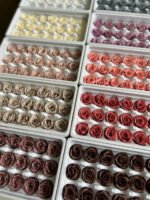 Роза міні рожева антична темна - Роза стабілізована міні 2-3 см