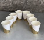 СТАКАНЧИКИ ОДНОРАЗОВІ "GOLD WHITE" - Стаканчики