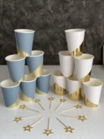 СТАКАНЧИКИ ОДНОРАЗОВІ "GOLD WHITE" - Стаканчики
