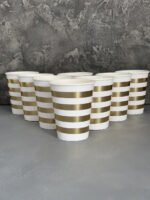 СТАКАНЧИКИ ОДНОРАЗОВІ "GOLD STRIPE" - Стаканчики