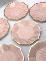 Тарілки паперові "Rose Gold" - Тарілки