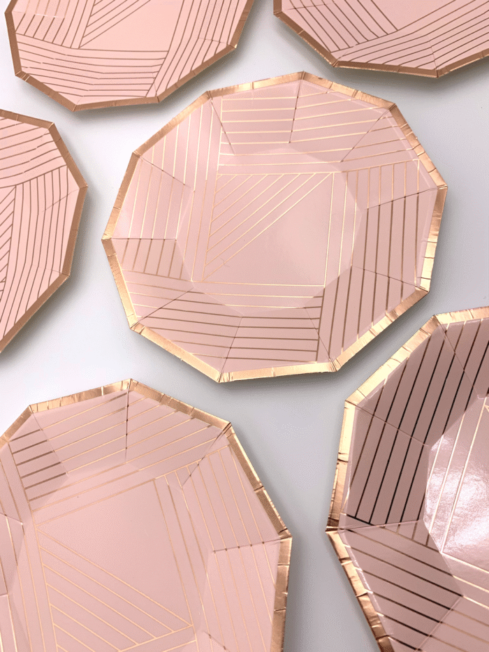 Тарілки паперові "Rose Gold" - Тарілки