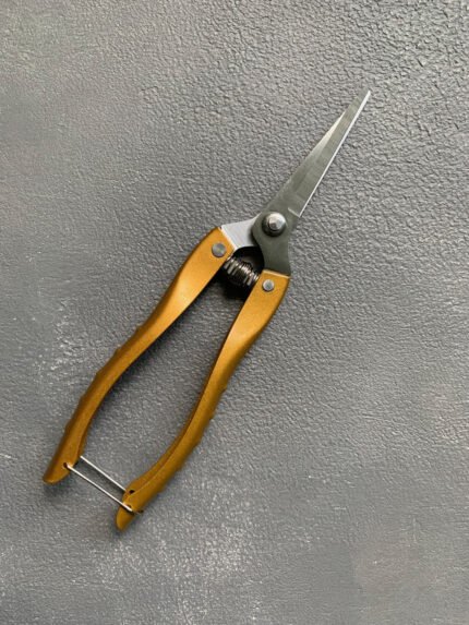 Секатор металевий з золотою ручкою - Секатори