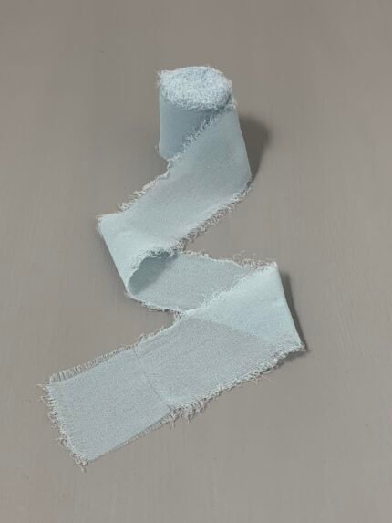 Стрічка шифонова блакитна 4 см х 5 м - Стрічки для флористики і декору