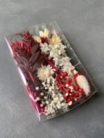 Набір для творчості з сухоцвітами бежево-червоний