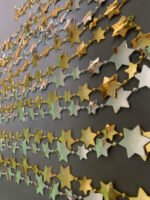 Гірлянда новорічна зірочки золото - Дрібний декор