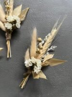 Бутоньєрка міні біла - Букети, бутоньєрки