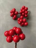 Ягідки штучні червоні 1.8 см - Ягідки