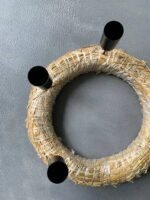 Підсвічник тонкий на високій ніжці чорний (2,5 см) 1 шт - Основи для композицій і декору