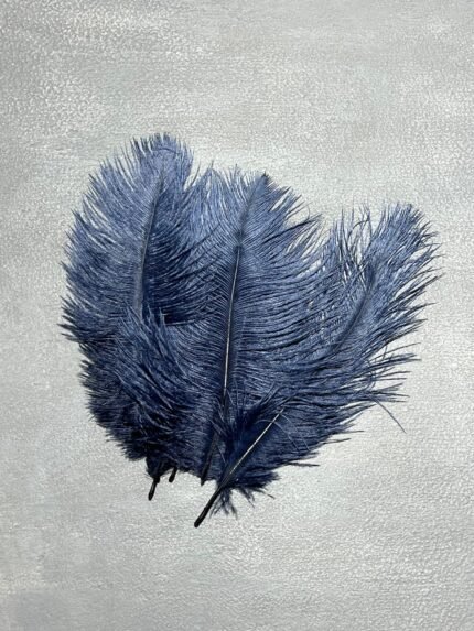Пір'я темно сині 15-20 см (5 шт) - Пір'я