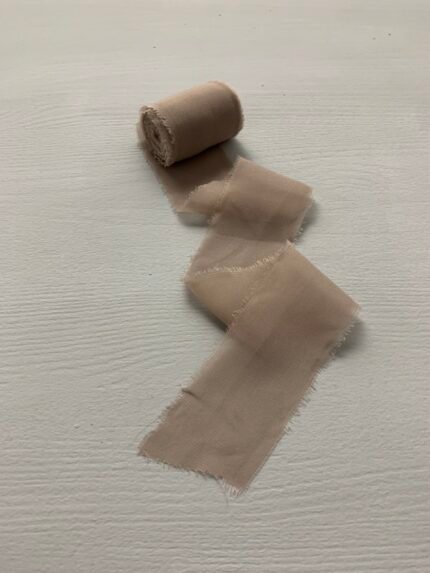 Стрічка какао шифонова (4 см х 5 м) - Стрічки для флористики і декору