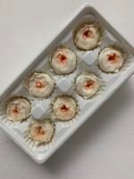 Роза Остін біла з персиковою серединою - Троянда стабілізована півоноїдна 4-5 см