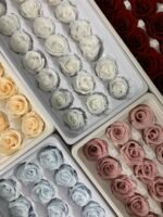 Роза міні світло блакитна - Роза стабілізована міні 2-3 см