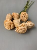 Ранункулюс з шоли бежевий 8 см - Шола