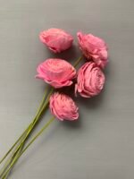 Ранункулюс з шоли рожевий 10 см - Шола