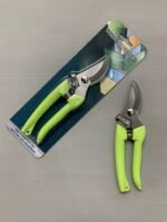 Секатор з салатовою ручкою, коротке лезо - Секатори