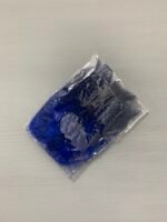 Набір натурального пір'я фазана в горох синє 100 шт - Пір'я