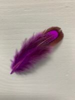 Набір натурального пір'я фазана фіолетове 100 шт - Пір'я