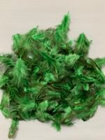 Набір натурального пір'я фазана зелене 100 шт - Пір'я