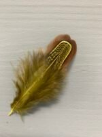 Набір натурального пір'я фазана салатово-жовте 100 шт - Пір'я