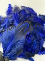 Набір натурального пір'я фазана синє 100 шт - Пір'я