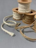 Мотузка плетена коса, біла, 0,5 мм, 5 метрів - Мотузки для декору