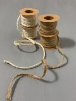 Мотузка плетена коса, біла, 0,5 мм, 5 метрів - Мотузки для декору