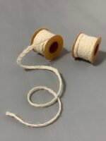 Мотузка плетена коса, біла, 0,5 мм, 5 метрів - Мотузки для декору