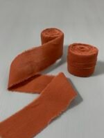 (Копія)Стрічка бавовняна помаранчево-теракотова (4 см х 4,7 м) - Бавовняні стрічки