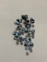 Штучні ягідки без стебла, чорні сизі матові 9 шт, 4,5 см. A9. - Штучні ягоди та плоди