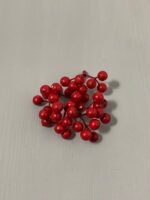 Штучні ягідки без стебла, червоні матові 9 шт, 4,5 см. A9. - Штучні ягоди та плоди