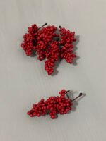 Штучні ягідки без стебла, червоні 10 см. N07-10. - Штучні ягоди та плоди