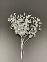 Гілка декоративна з акриловими кристалами, 16 см, 3 гілки, набір 10 шт. - Гірлянди новорічні