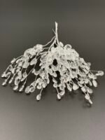 Гілка декоративна з акриловими кристалами, 16 см, 3 гілки, набір 10 шт. - Гірлянди новорічні