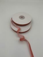 (Копія)Стрічка зі штучного оксамиту Рожева 1 см/9 м - Оксамитові стрічки