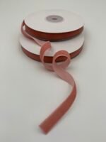 (Копія)Стрічка зі штучного оксамиту Рожева 1 см/9 м - Оксамитові стрічки