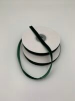 Стрічка зі штучного оксамиту Смарагдова 1 см/9 м - Бавовняні стрічки