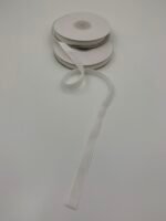 (Копія)Стрічка зі штучного оксамиту Біла 1 см/9 м - Бавовняні стрічки