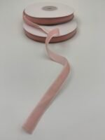 Стрічка зі штучного оксамиту Рожева 1 см/9 м - Оксамитові стрічки
