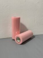 Фатин декоративний рожево-персиковий, щільне плетіння 15 см х 22,8 м - Фатин