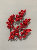 Штучні ягідки без стебла, червоні матові 11 см. F1. - Штучні ягоди та плоди