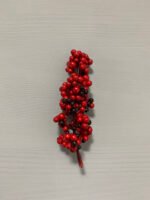 Штучні ягідки без стебла, червоно-чорні 12 см. N06-12. - Штучні ягоди та плоди