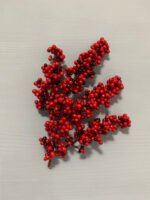 Штучні ягідки без стебла, червоно-чорні 12 см. N06-12. - Штучні ягоди та плоди