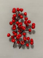 Штучні ягідки горобини без стебла, 8-9 шт червоні 7 см. F17. - Штучні ягоди та плоди