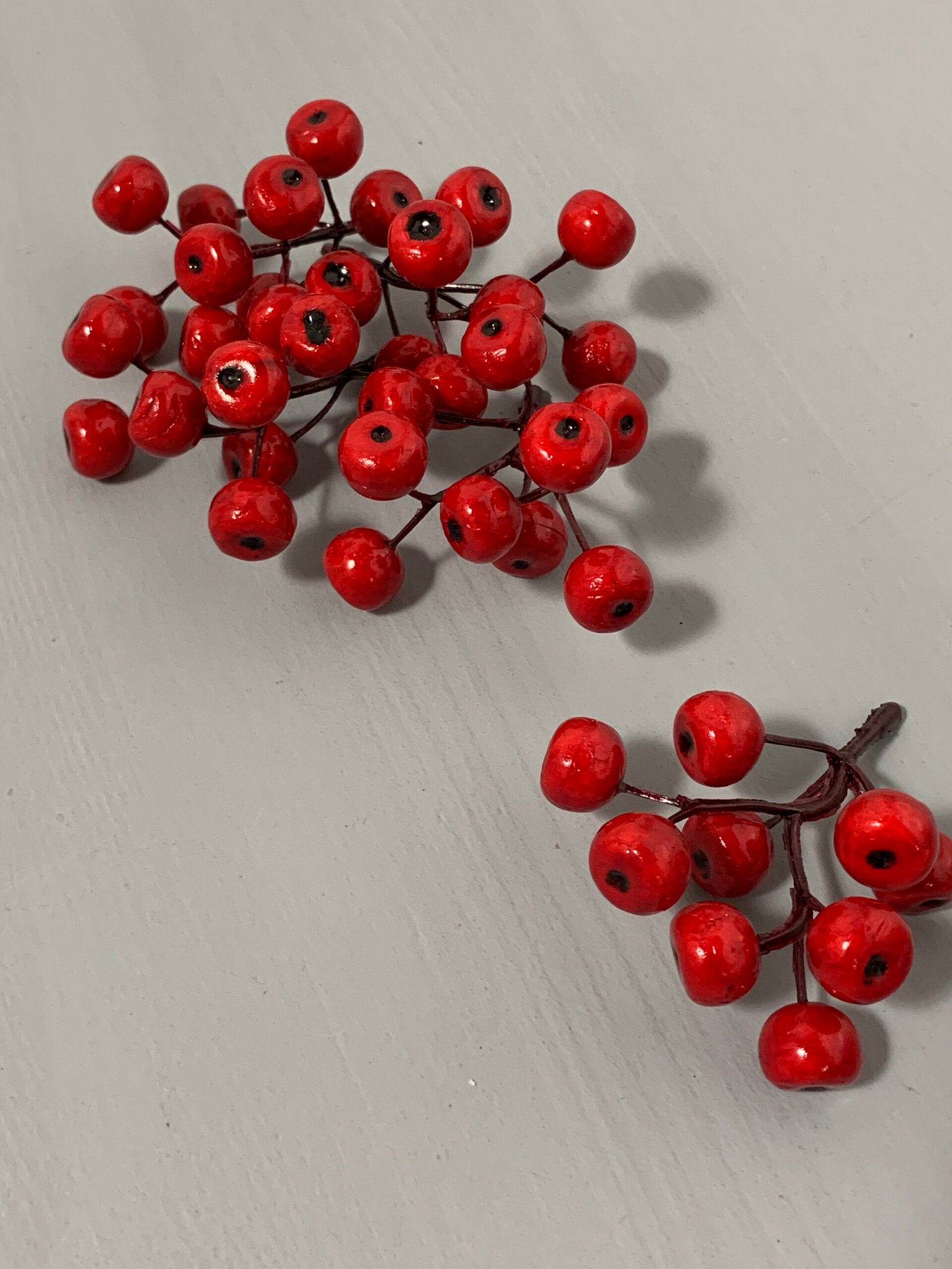 Штучні ягідки горобини без стебла, 8-9 шт червоні 7 см. F17. - Штучні ягоди та плоди Штучні ягідки горобини без стебла, 8-9 шт червоні 7 см. F17. - Штучні ягоди та плоди