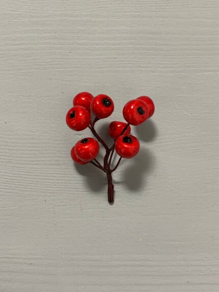 Штучні ягідки горобини без стебла, 8-9 шт червоні 7 см. F17. - Штучні ягоди та плоди