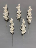 Штучні ягідки на білому стеблі білі 20 см. 05-12. - Штучні ягоди та плоди