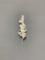 Штучні ягідки на білому стеблі білі 20 см. 05-12. - Штучні ягоди та плоди