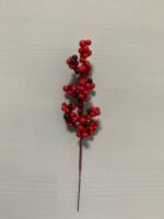 Штучні ягідки на стеблі червоно-чорні h20. Н5. - Штучні ягоди та плоди