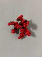 Штучні ягідки без стебла, червоно-чорні 3 гілки, 5 см. C2. - Штучні ягоди та плоди